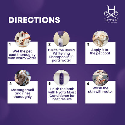 Hydra Groomers Oatmeal Extract Whitening Shampoo for Cats & Dogs — detail shot