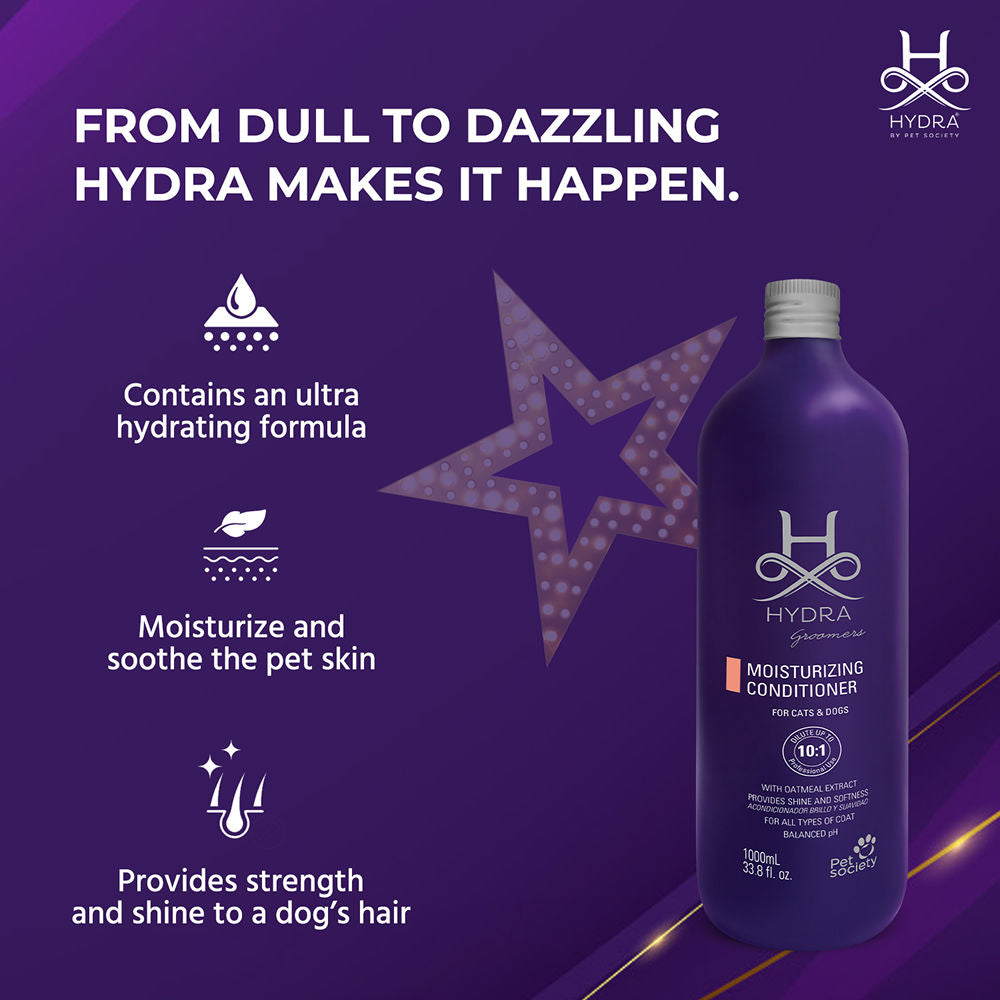 Hydra Groomers Oatmeal Moisturizing Conditioner for Cats & Dogs — side view