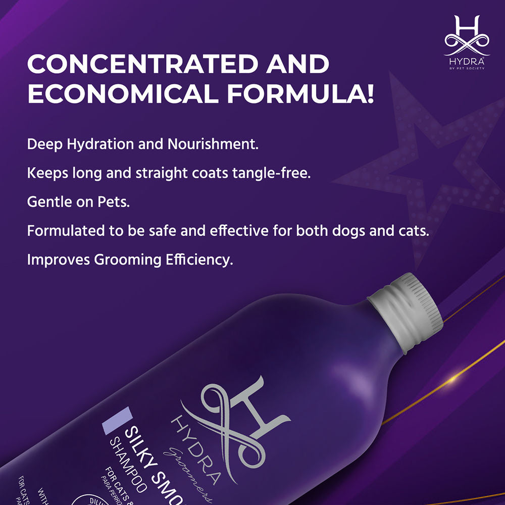 Hydra Groomers Silky Smooth Shampoo for Cats & Dogs — back view