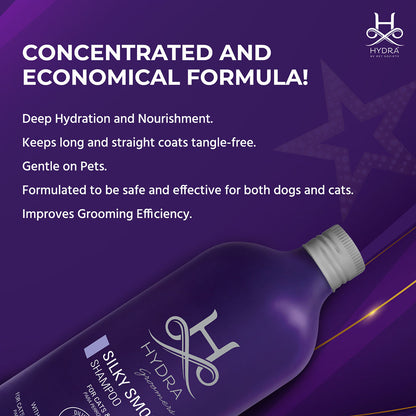 Hydra Groomers Silky Smooth Shampoo for Cats & Dogs — back view