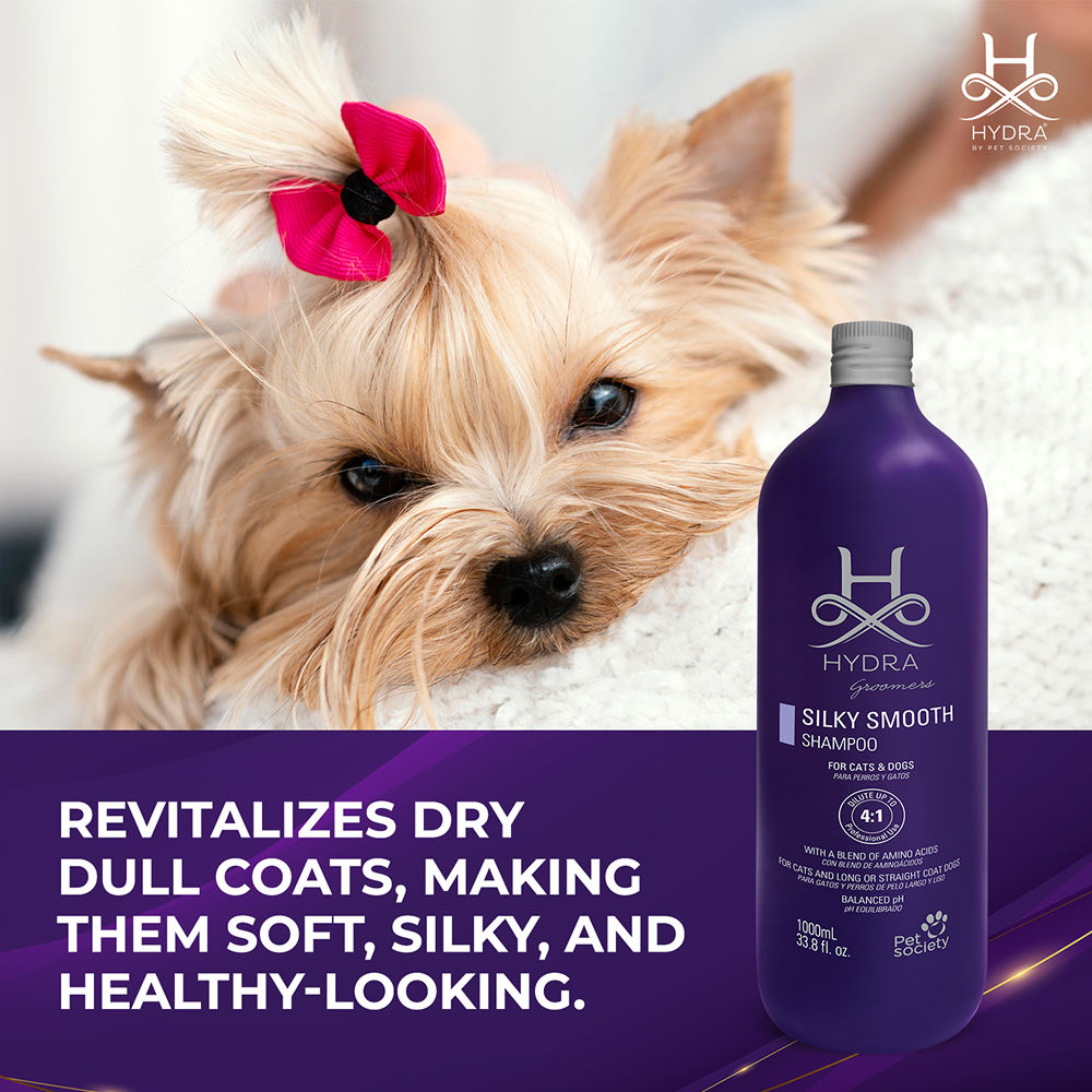 Hydra Groomers Silky Smooth Shampoo for Cats & Dogs — detail shot