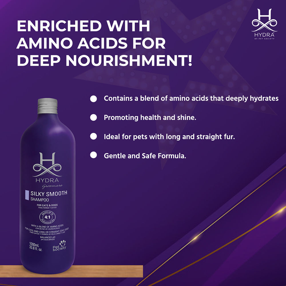 Hydra Groomers Silky Smooth Shampoo for Cats & Dogs — in use