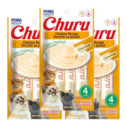 INABA Churu Chicken Creamy Cat Treats — back view