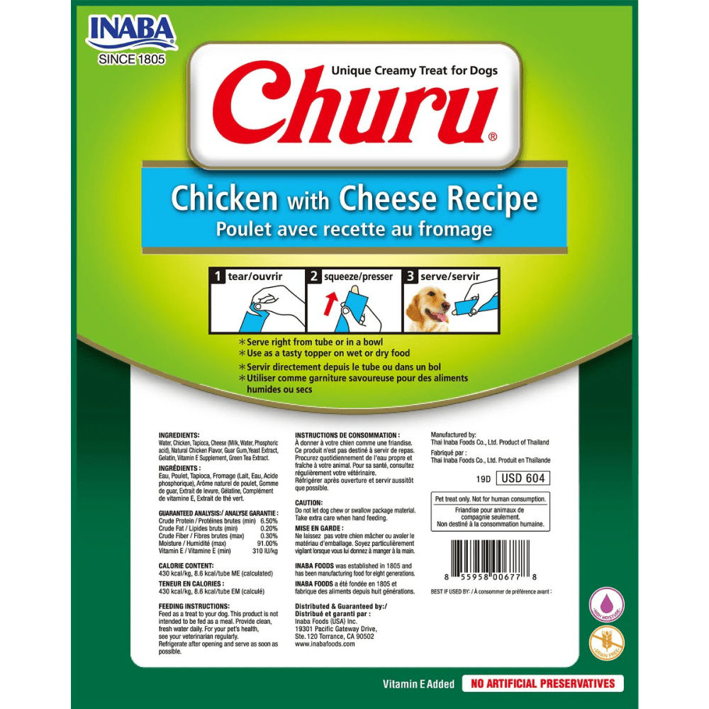 Inaba Churu Chicken With Cheese Flavour Dog Treat - Image 2