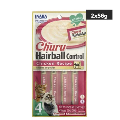 INABA Churu Hairball Chicken Cat Treats — side view