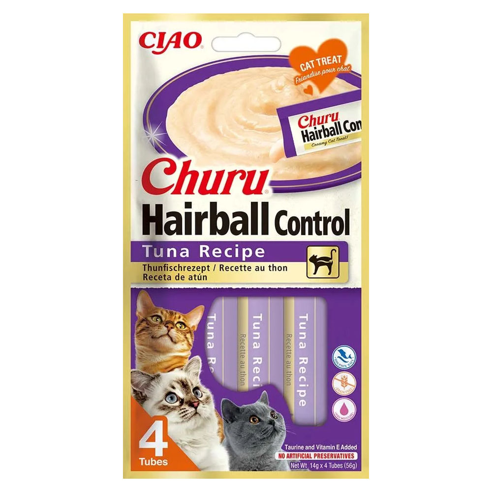 Inaba Churu Hairball Tuna Cat Treats