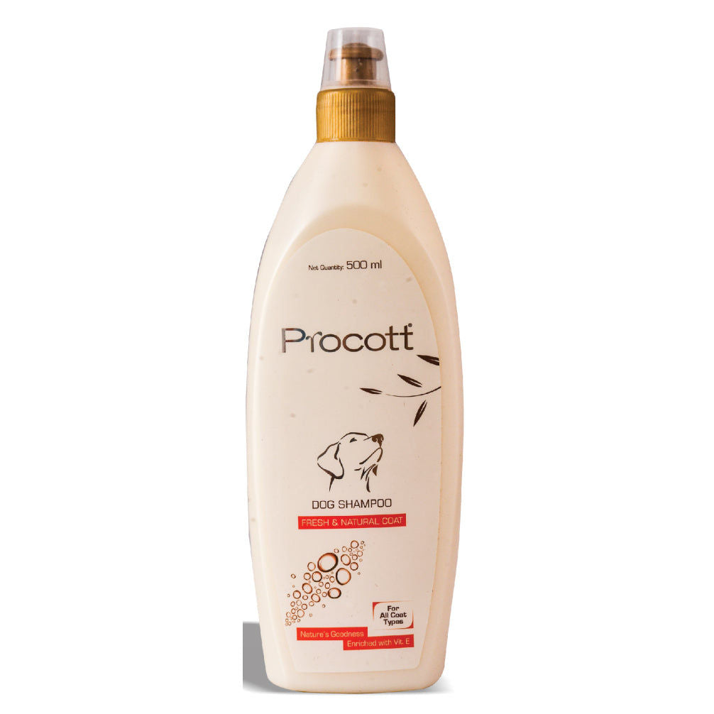 Intas Procott Shampoo for Dogs — in use