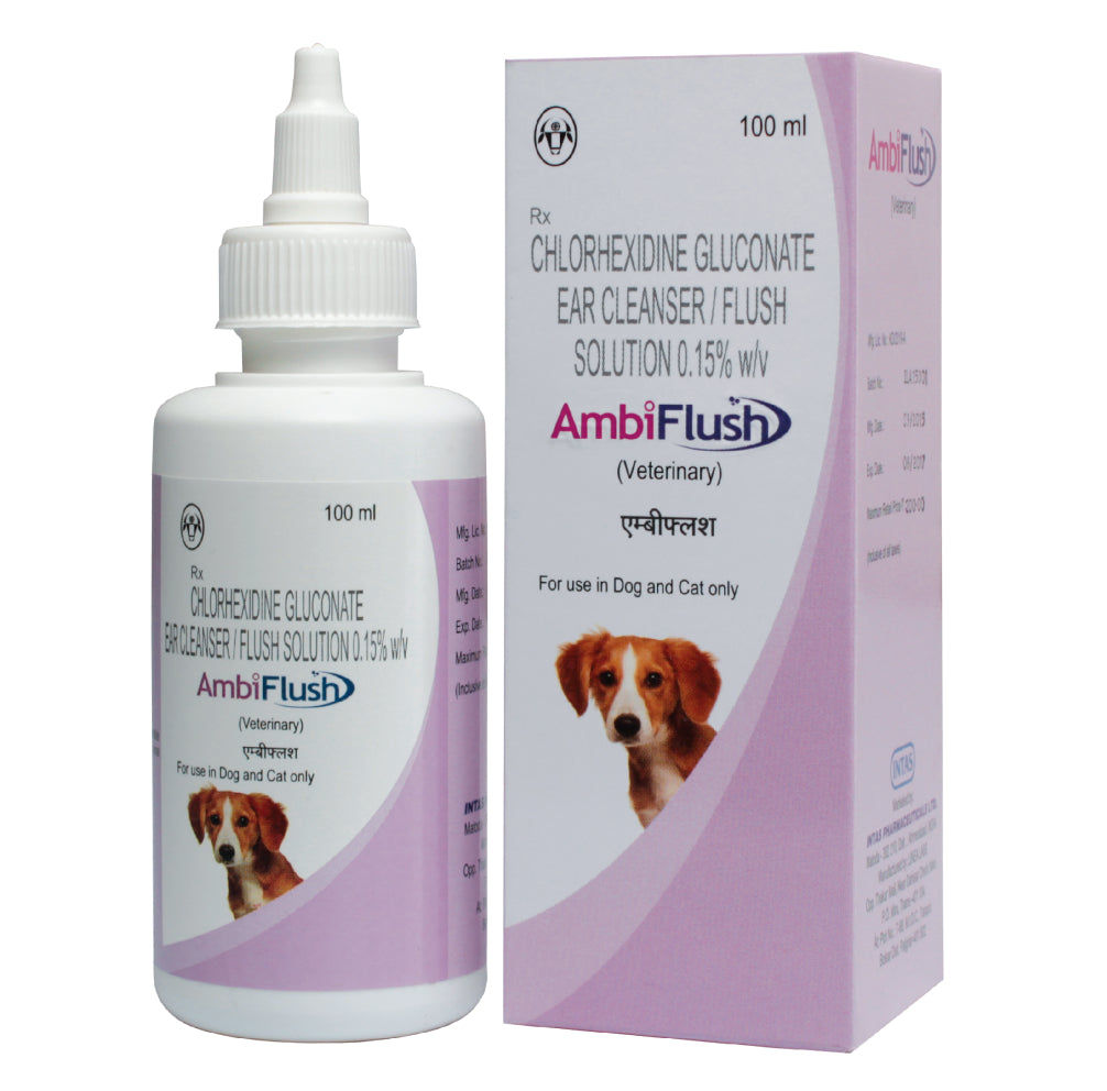 Intas Ambiflush Ear Cleanser for Dogs and Cats — back view