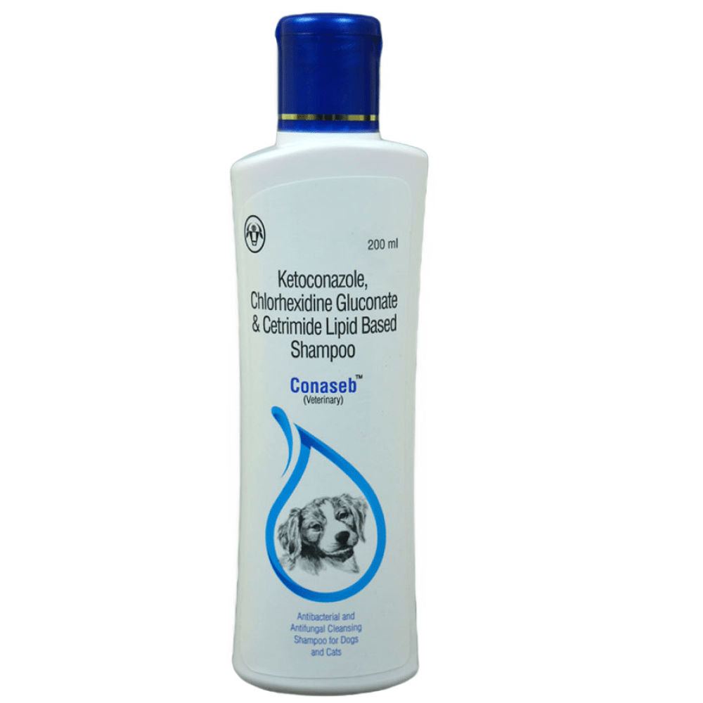 Intas Conaseb Antibacterial Antifungal Shampoo for Dogs & Cats — detail shot