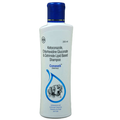 Intas Conaseb Antibacterial Antifungal Shampoo for Dogs & Cats — detail shot