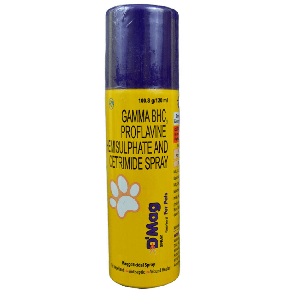 Intas D Mag Wound Care Spray for Dogs — side view