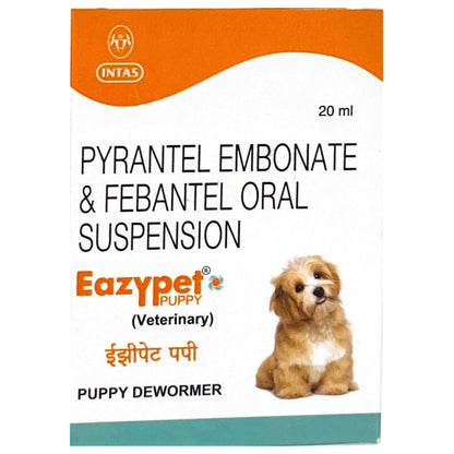 Intas Eazypet Puppy Deworming Suspension 20ml — side view
