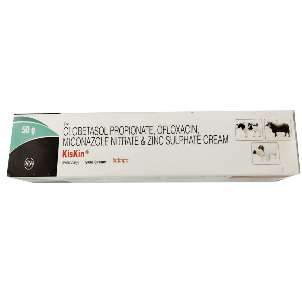 Intas Kiskin Ointment (Cream) (Corticosteroid) for Dogs and Cats — back view