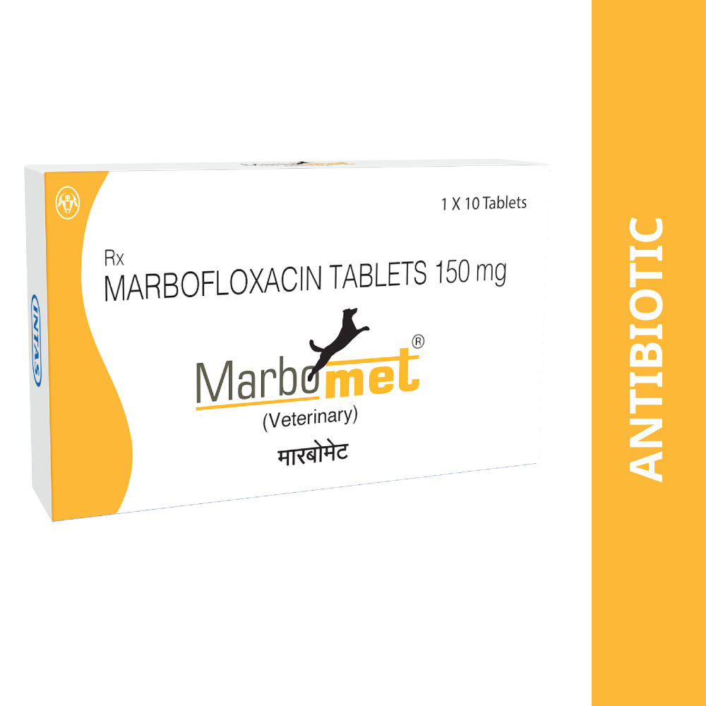 Intas Marbomet 150Mg Tablets For Dogs Cats Pack Of 10 Tablets
