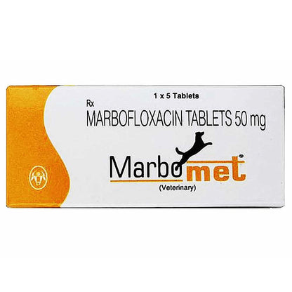 Intas Marbomet 50mg (Marbofloxacin) Tablets for Dogs & Cats — side view