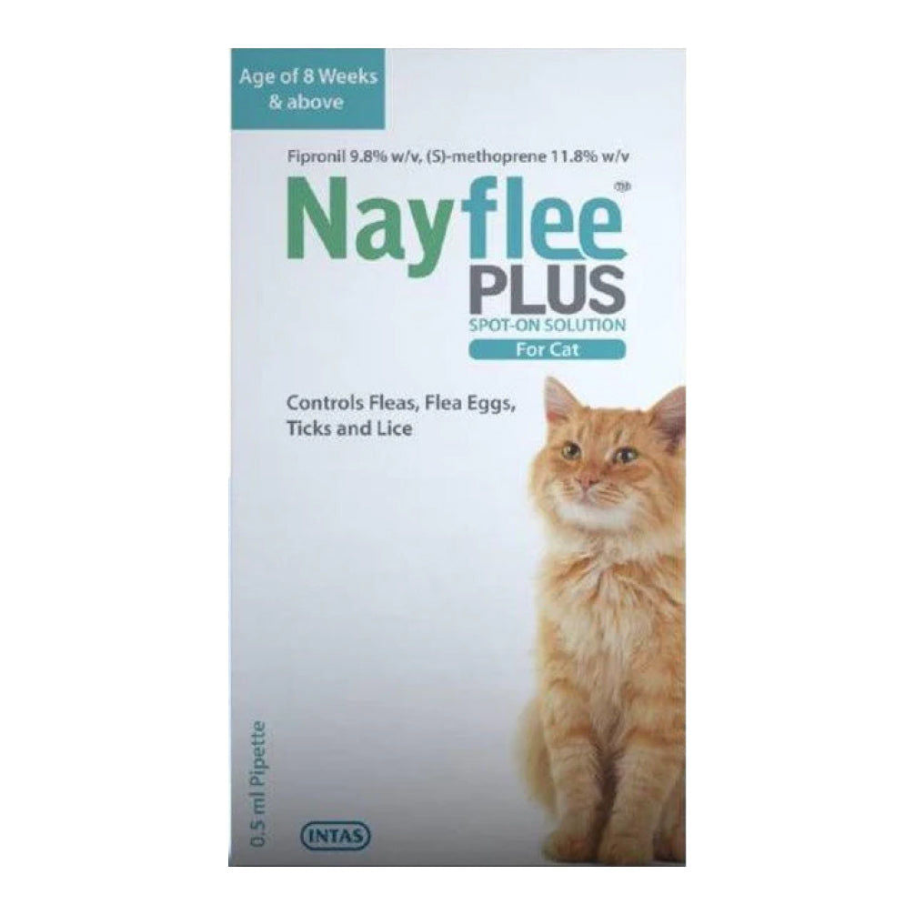Intas Nayflee Plus Tick Flea Spot On Cat - Image 2