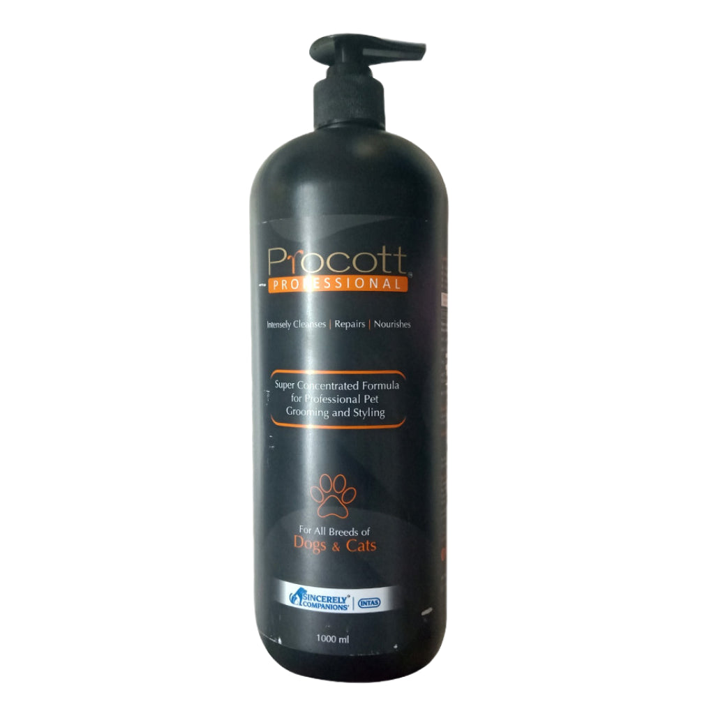 Intas Procott Professional Shampoo for Dogs and Cats — side view