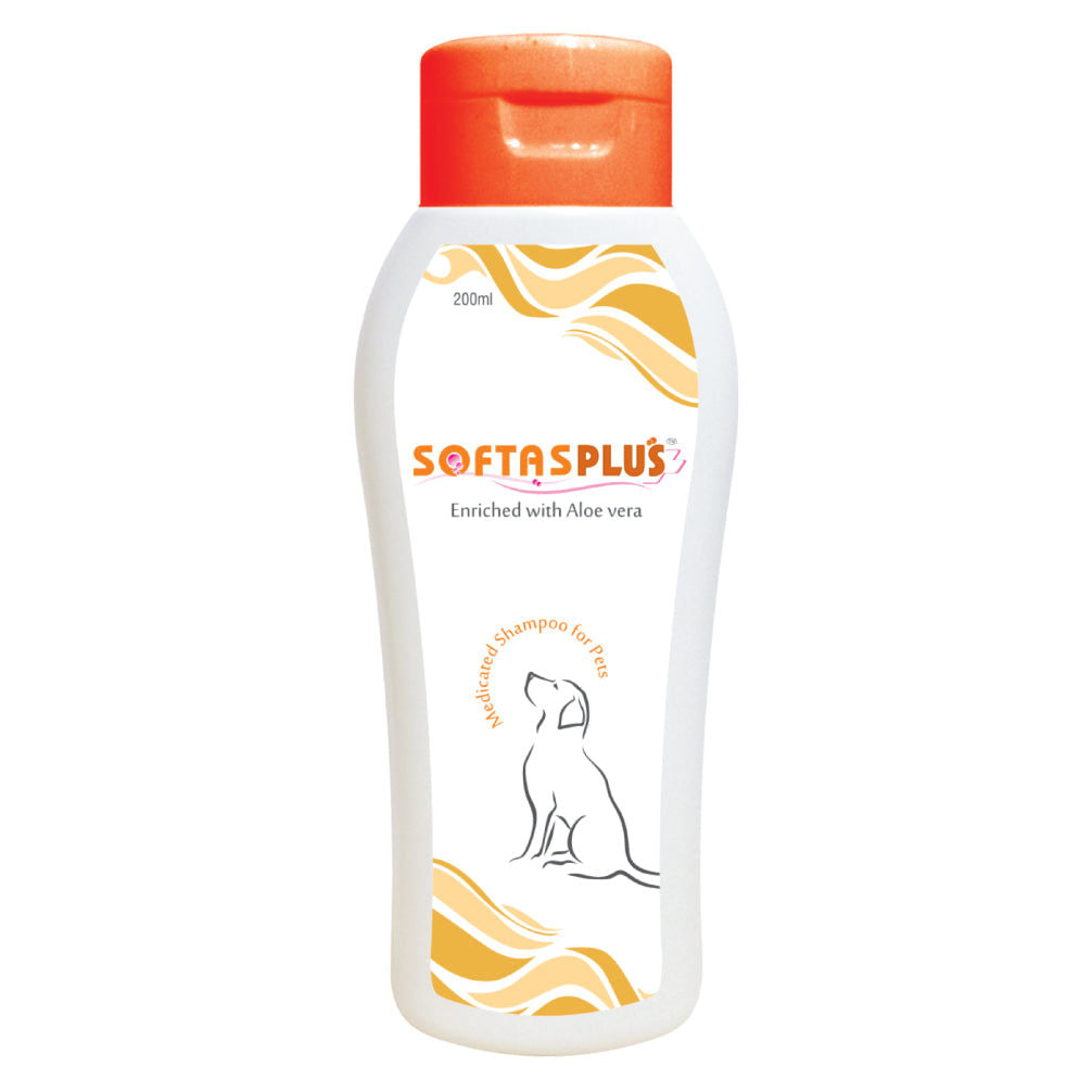 Intas Softas Plus Tick & Flea Shampoo for Dogs — side view
