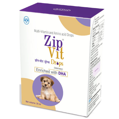 Intas Zipvit Drops Multi Vitamin Supplement for Puppies and Kitten — back view
