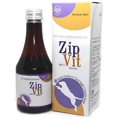 Intas Zipvit Multi Vitamin Supplement for Dogs and Cats — side view