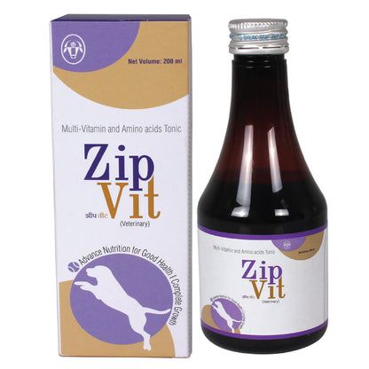 Intas Zipvit Multi Vitamin Supplement for Dogs and Cats — back view