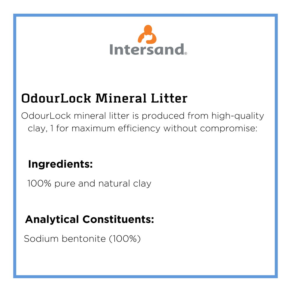Intersand Scented Odour Lock Calming Breeze Cat Litter — back view