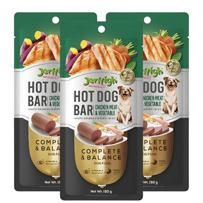 JerHigh Chicken & Vegetable Hot Dog Bar Dog Treats — image 6