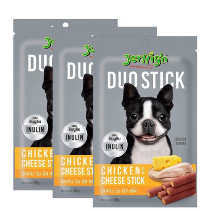 JerHigh Chicken And Cheese Duo Stick Dog Treat — back view