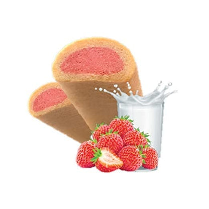 JerHigh Milky With Strawberry Duo Stick Dog Treat — side view