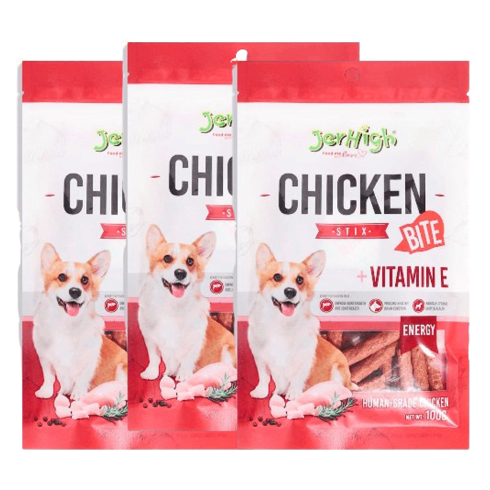 JerHigh Stix Bites Dog Treats — detail shot