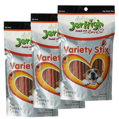 JerHigh Variety Stix Dog Treats — back view