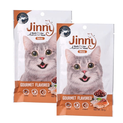 Jinny Gourmet Cat Treats — in use