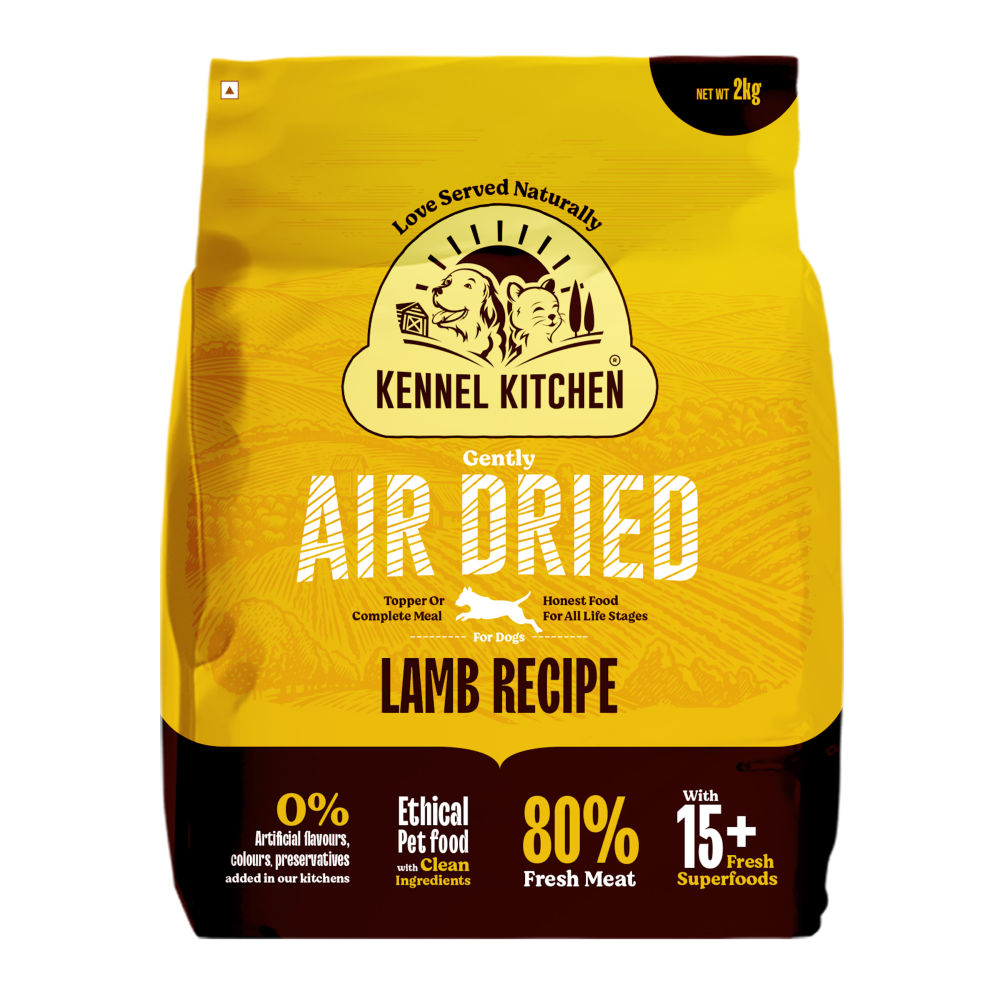 Kennel Kitchen Air Dried Lamb Recipe Puppy & Adult Dog Dry Food — side view