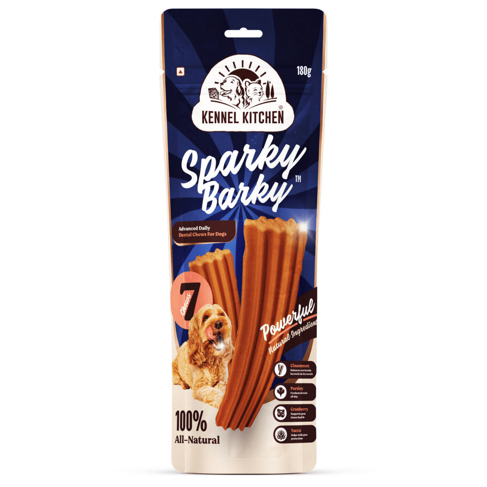 kennel-kitchen-chicken-sparky-barky-dental-dog-treats 180g