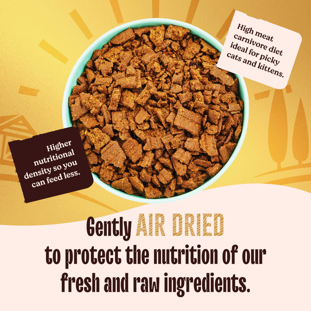 Kennel Kitchen Air Dried Chicken and Mackerel for Cat Dry Food — back view