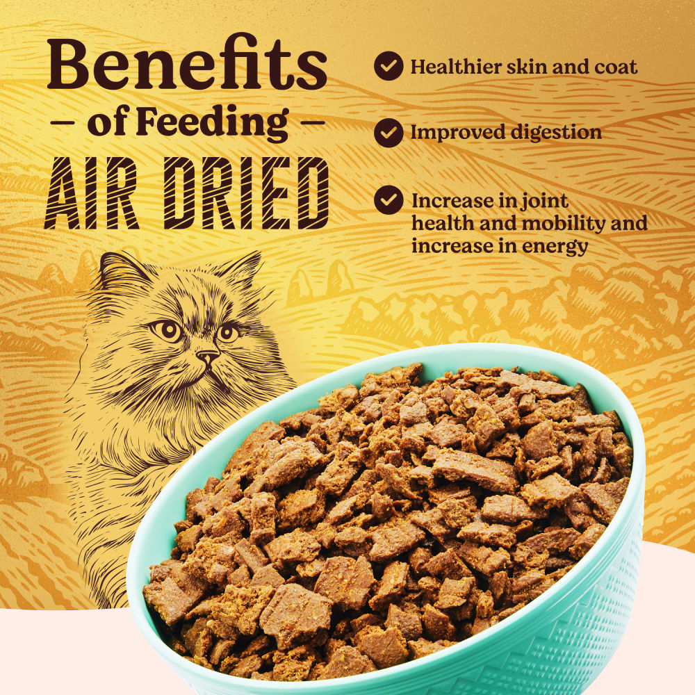 Kennel Kitchen Air Dried Chicken and Mackerel for Cat Dry Food — detail shot