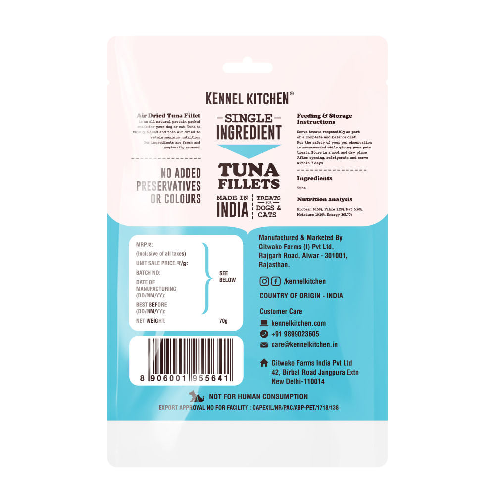 Kennel Kitchen Air Dried Tuna Fish Jerky Treats - Image 2