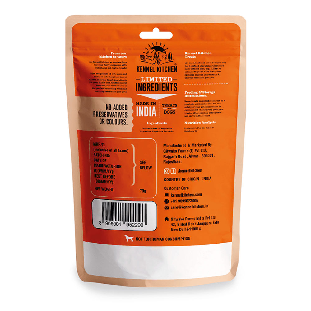 Kennel Kitchen Calcium Chicken Nuggets Dog Treat — side view