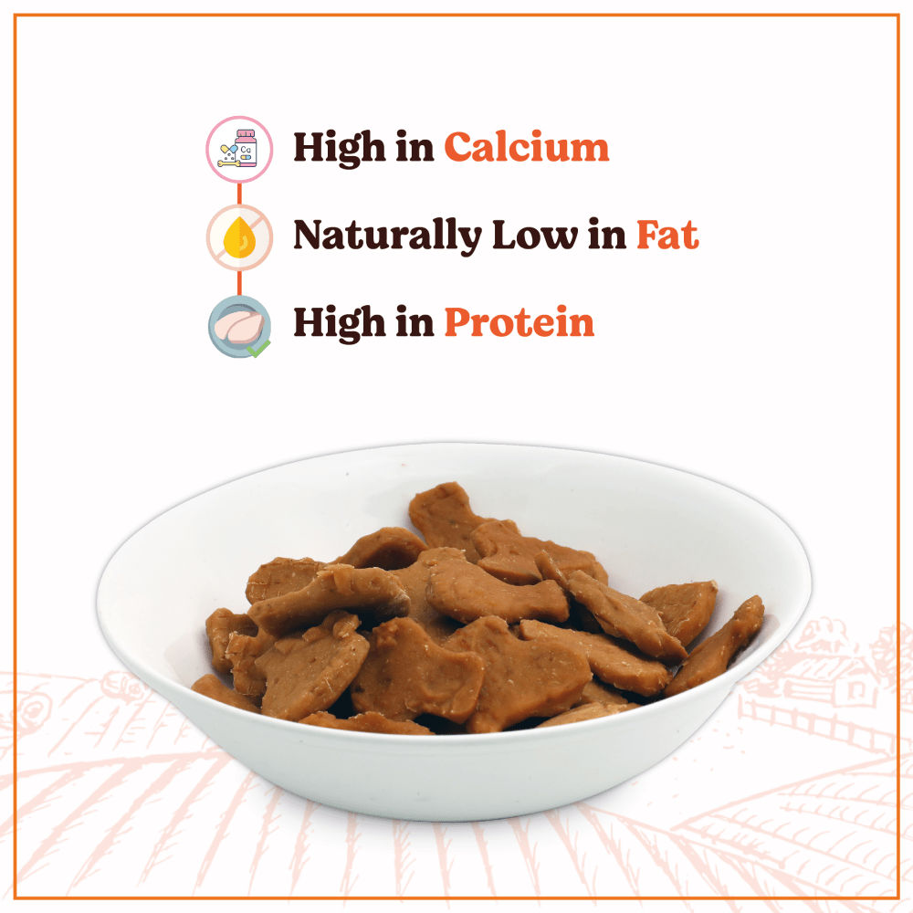 Kennel Kitchen Calcium Chicken Nuggets Dog Treat — back view