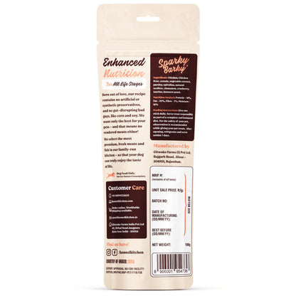 Kennel Kitchen Chicken Sparky Barky Dental Dog Treats — side view
