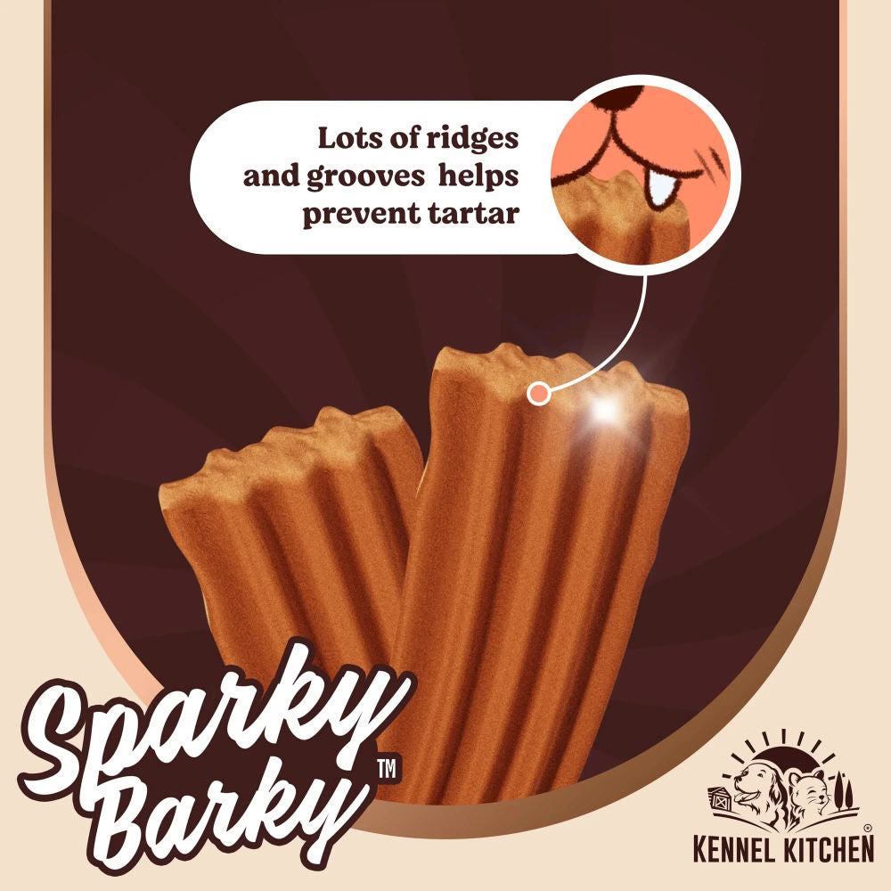 Kennel Kitchen Chicken Sparky Barky Dental Dog Treats — back view
