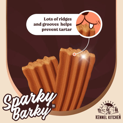 Kennel Kitchen Chicken Sparky Barky Dental Dog Treats — back view