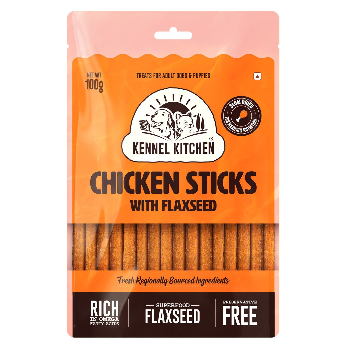 Kennel Kitchen Soft Baked Chicken Stick Dog Treats