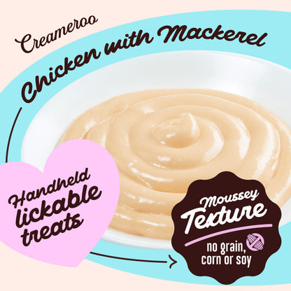 Kennel Kitchen Creameroo Chicken with Mackerel Creamy Cat Treats — detail shot