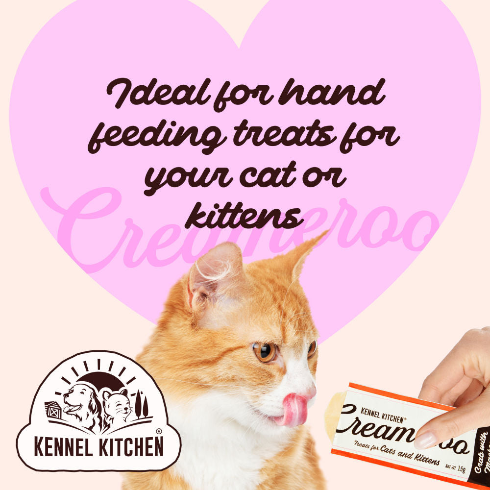 Kennel Kitchen Creameroo Crab with Mackerel Creamy Cat Treats — side view