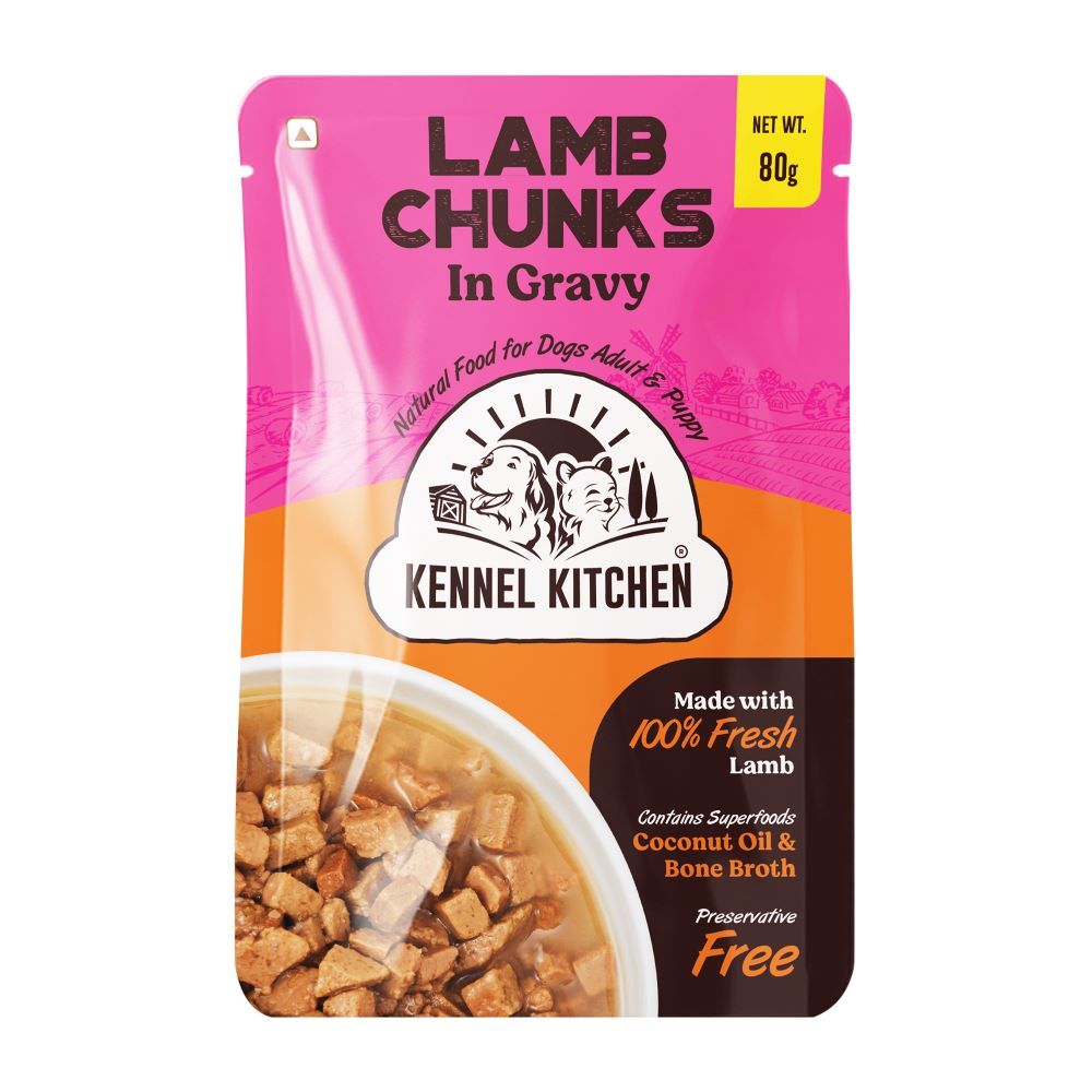 Kennel Kitchen Lamb Chunks In Gravy Puppy Adult Wet Dog Food