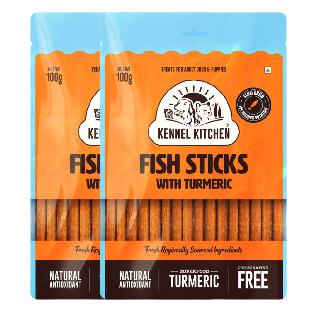 kennel-kitchen-soft-baked-fish-stick-dog-treats 2x100g