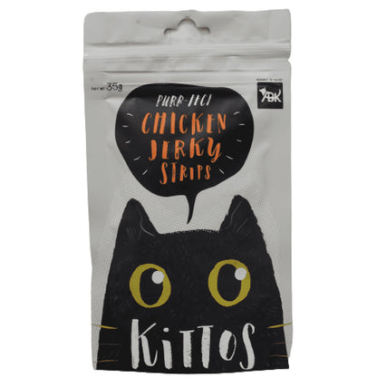 Kittos Chicken Jerky Strips Cat Treat