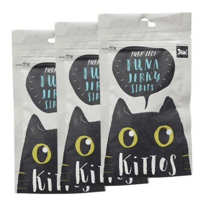 Kittos Purr Fect Tuna Jerky Strips Cat Treats — image 6