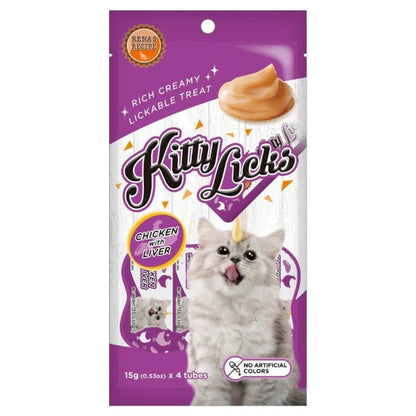Kitty Licks Chicken Liver Cat Treats — side view